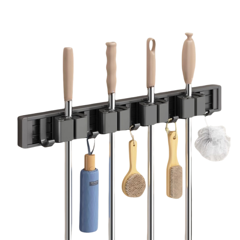 渼洇 拖把壁挂夹架 4卡5钩 个
