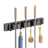 渼洇 拖把壁挂夹架 3卡4钩 个