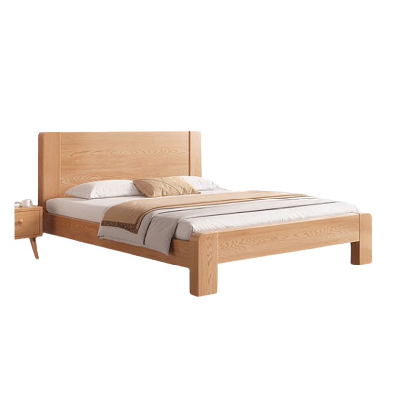 蕃蒂纯实木床1.5米+床头柜+床垫组