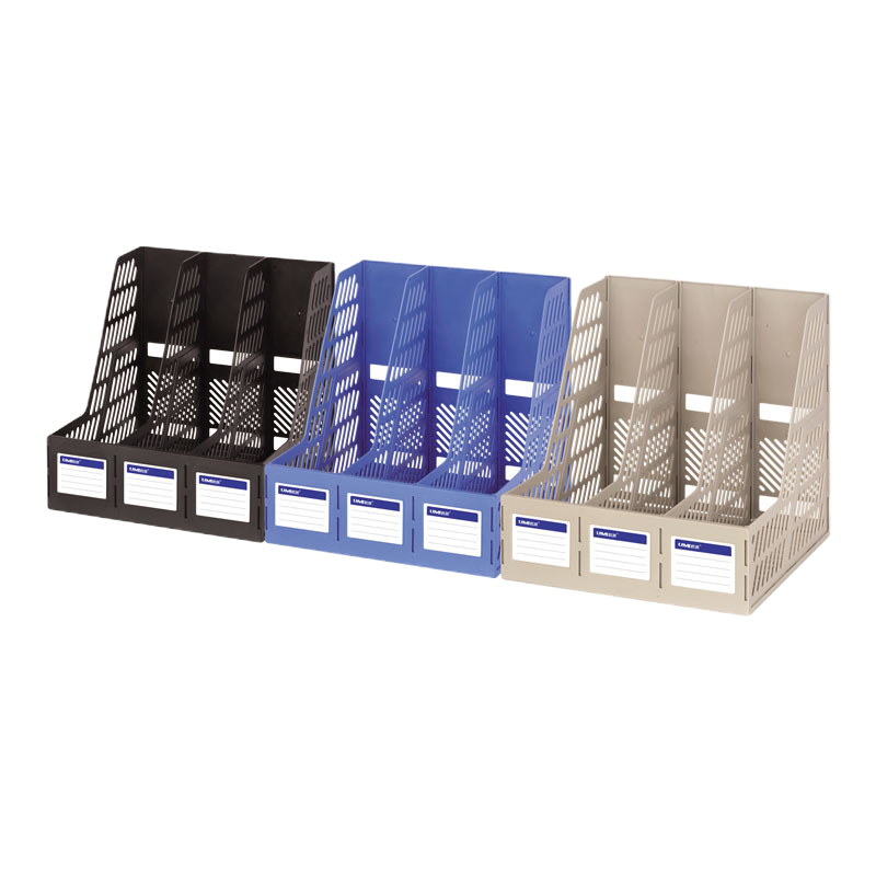 悠米 经济型三联文件框 B13001D 黑 单个装