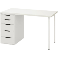 如华福禄书桌简约白色电脑桌儿童学习桌家用学生写字桌双人长办公桌梳妆台