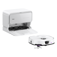 美的(Midea)扫地机器人灵眸V16 Pro扫地机 极地白扫拖一体全自动清洁自动清洗烘干热水洗拖布大吸力AI智能清洁