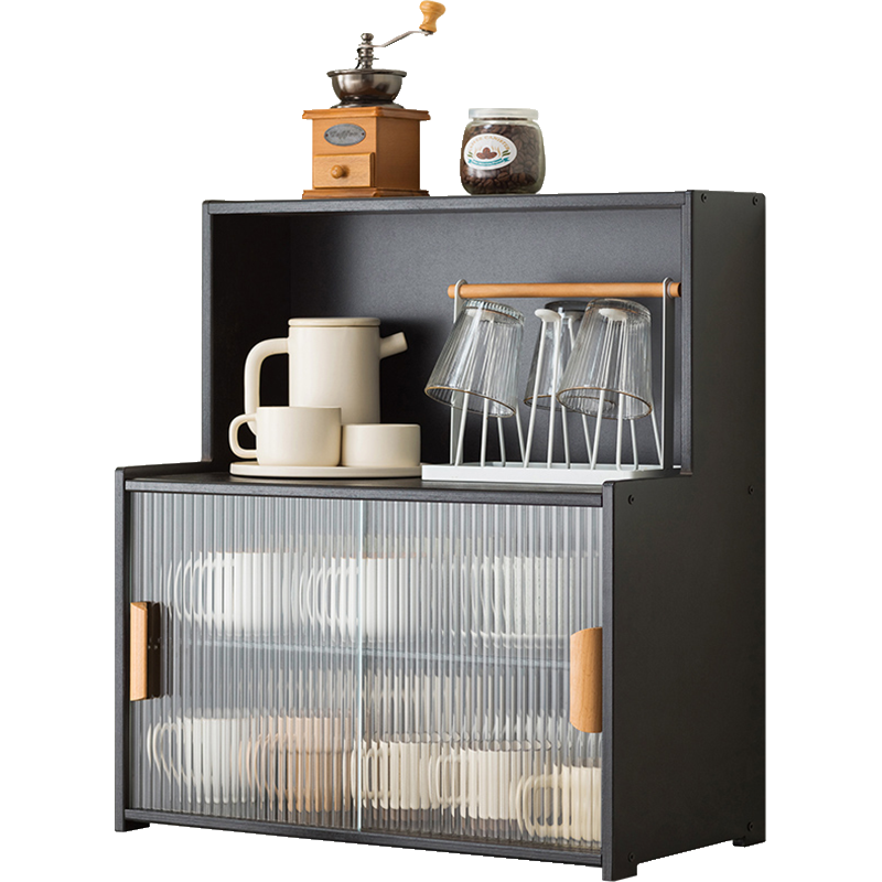古达桌面收纳盒杯子收纳柜茶具展示柜子厨房餐具储物柜水杯置物架杯架