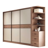 铭思达木质衣柜2米+边柜套