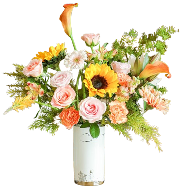 花点时间花束花期长性价比高4到6种花材礼赞F版388型