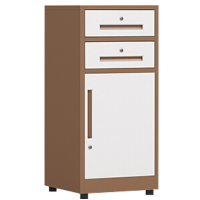 班龙柜子咖白色台