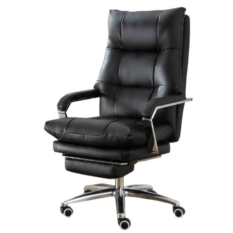 烁恒 老板椅 牛皮+搁脚 把