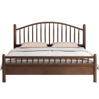 演发 实木床+床头柜+床垫 1.8m 套