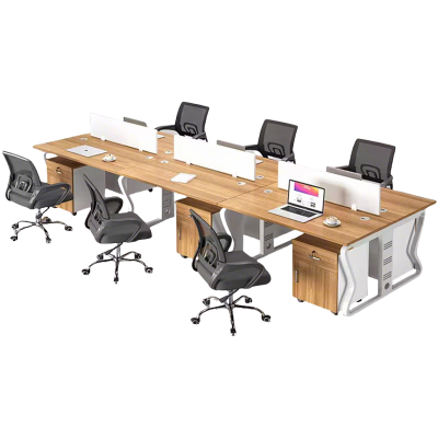 班龙员工工位六人位3.6米+柜+椅套