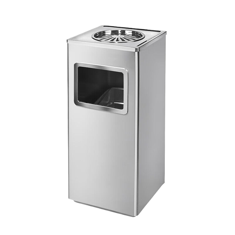 千里谷QLG-LJT-01方形不锈钢垃圾桶(计价单位:个)银色