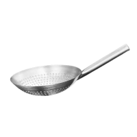 蔚岸 304不锈钢漏勺 过油勺 笊篱 捞勺 油炸滤勺(可选木柄 钢柄)30cm/个
