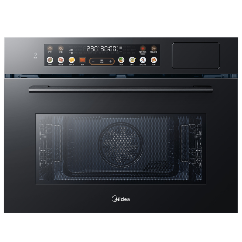 美的(Midea)55L嵌入式变频微蒸烤蒸烤箱空气炸10英寸大彩屏多功能微蒸烤炸炖一体机 GC5