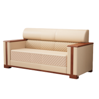 怡卓欧真皮沙发双人位张