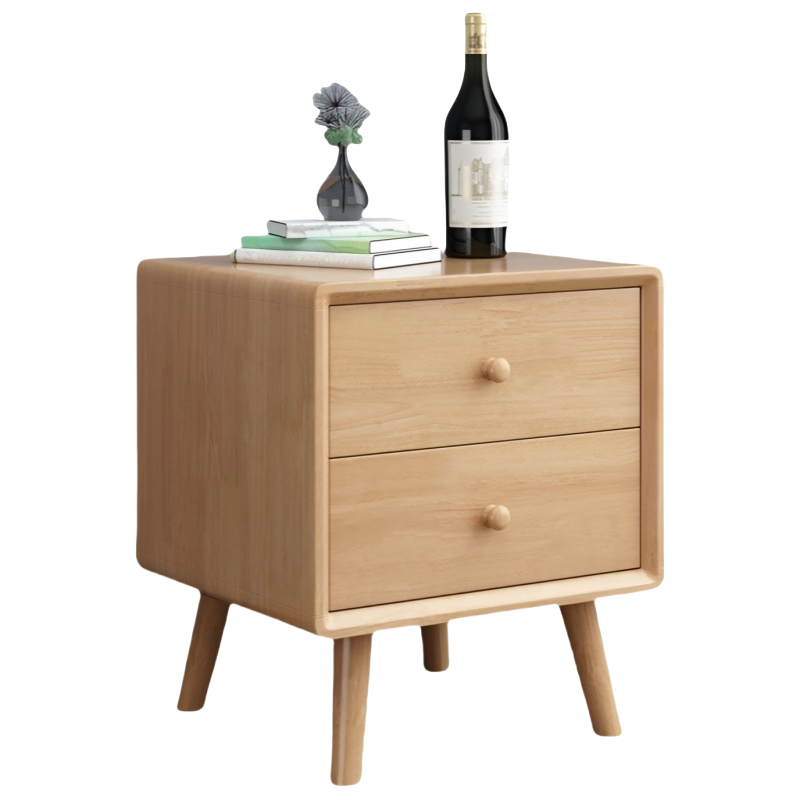 乐琪艺 床头柜 原木色 个