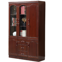 班龙办公储物柜三门挂衣款台