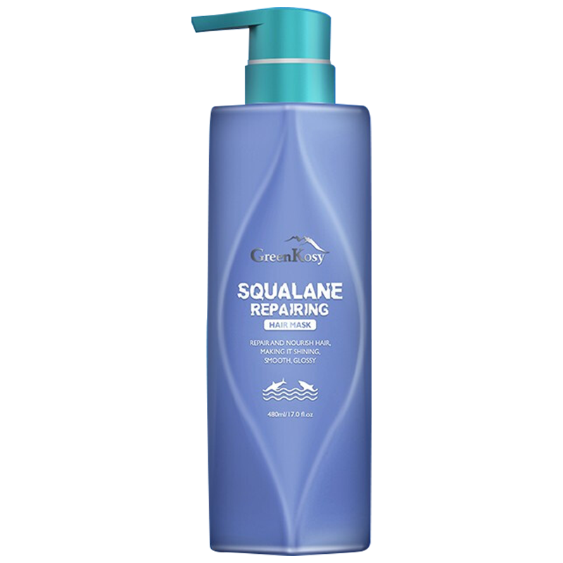 绿色溪谷角鲨烷丝滑水润发膜 保湿柔顺光泽 受损修护深层滋养修护改善毛躁 480ml