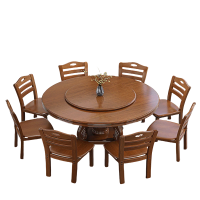 金派邦 实木餐桌 1桌8椅 (套)