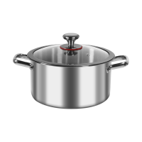 曼德铬 304不锈钢汤锅 三层钢汤锅 26CM 一个