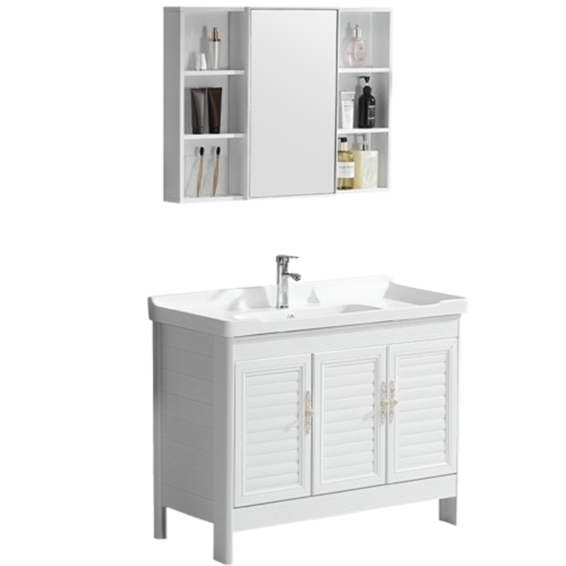 如华福禄太空铝浴室柜组合洗手盆现代简约卫生间洗脸盆柜卫浴面盆柜洗漱台