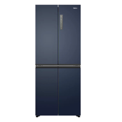 海尔(Haier)冰箱四开门 风冷无霜406升十字对开门家用超薄嵌入式智能家用电冰箱[406L四门冰箱]星石蓝+一级能效