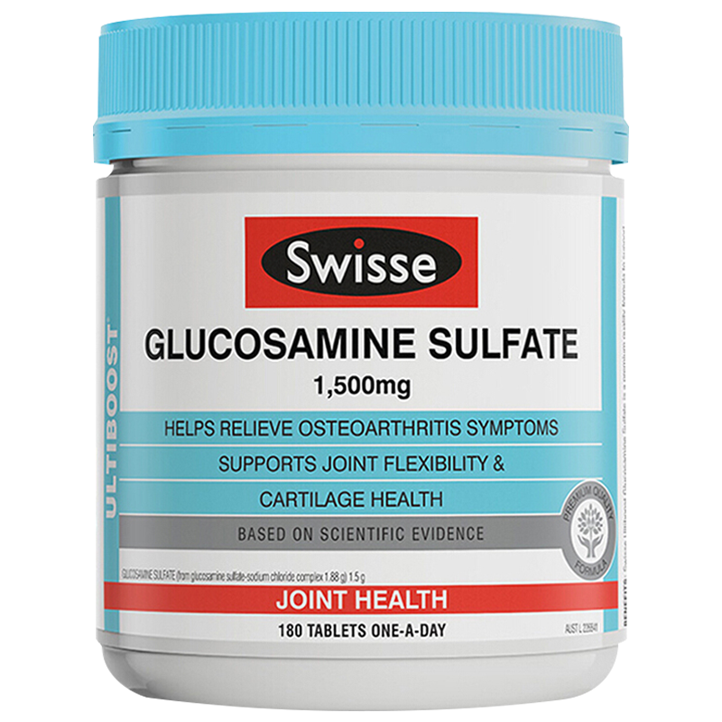 保税发-Swisse氨糖维骨力片剂180粒/瓶装 澳洲进口骨胶原葡萄糖胺关节灵 膳食营养补充剂正品