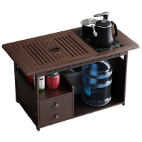 戴劲 移动茶台家用竹木小茶桌烧水壶一体简约现代功夫茶几 防烫全自动