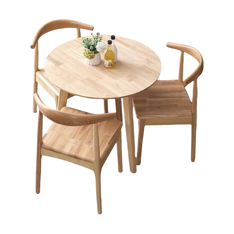 苏宇安实木小圆桌 一桌三椅 SYA1107 套