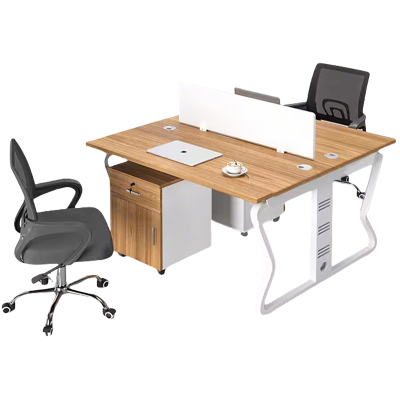 班龙员工工位两人位1.2米+柜+椅套