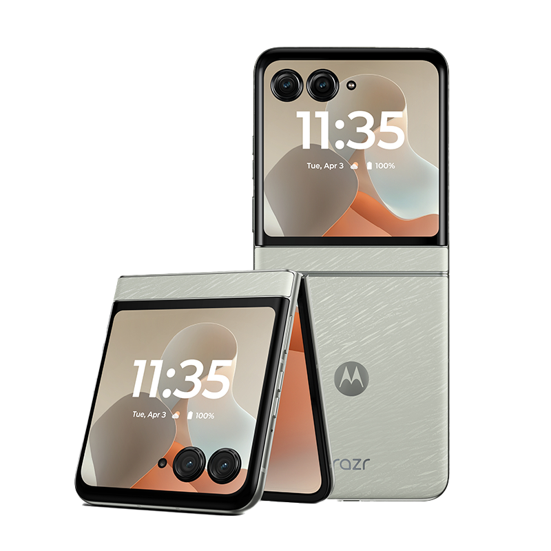 摩托罗拉moto razr 60 第六代折叠屏手机 60万次折叠认证 女生手机 8+256 棉花糖白