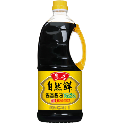 鲁花自然鲜酱香酱油1L*3 酿造型凉拌蒸鱼火锅点蘸健康家用调味品组合