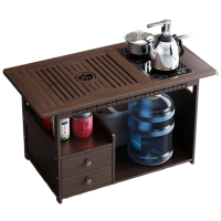 晋舰 移动茶台家用阳台竹木小茶桌烧水壶一体简约现代功夫茶几 80长全自动电器