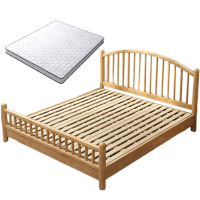 铭羽洋单人实木床150cm+床垫套