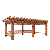 安虎 户外防腐木长廊 AH-CL01 平方米