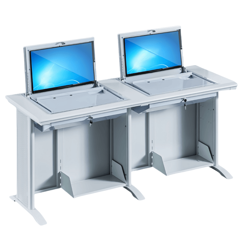 鑫木樽双人位电脑桌160cm张