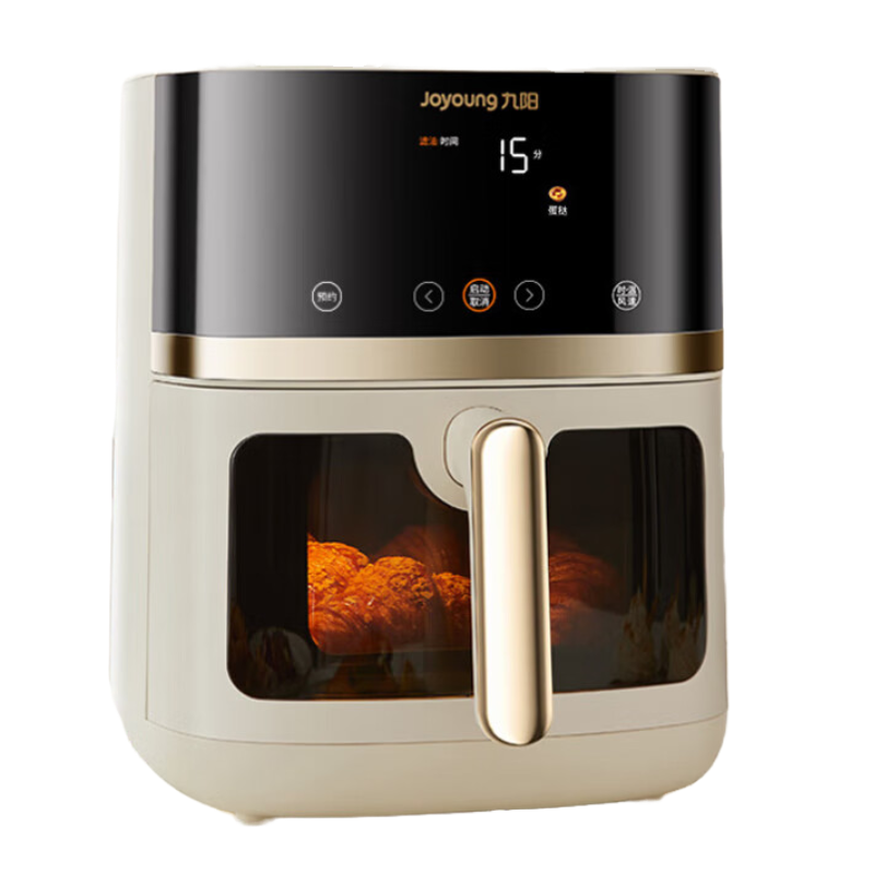 九阳(Joyoung)空气炸锅炎烤不用翻面焱烤双热源加热 6.5L大容量多功能无油低脂煎炸KL65-V573