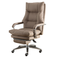 烁恒 休闲椅 牛皮+搁脚 把