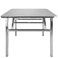 宜掌柜 不锈钢餐桌 90cm可折叠 张