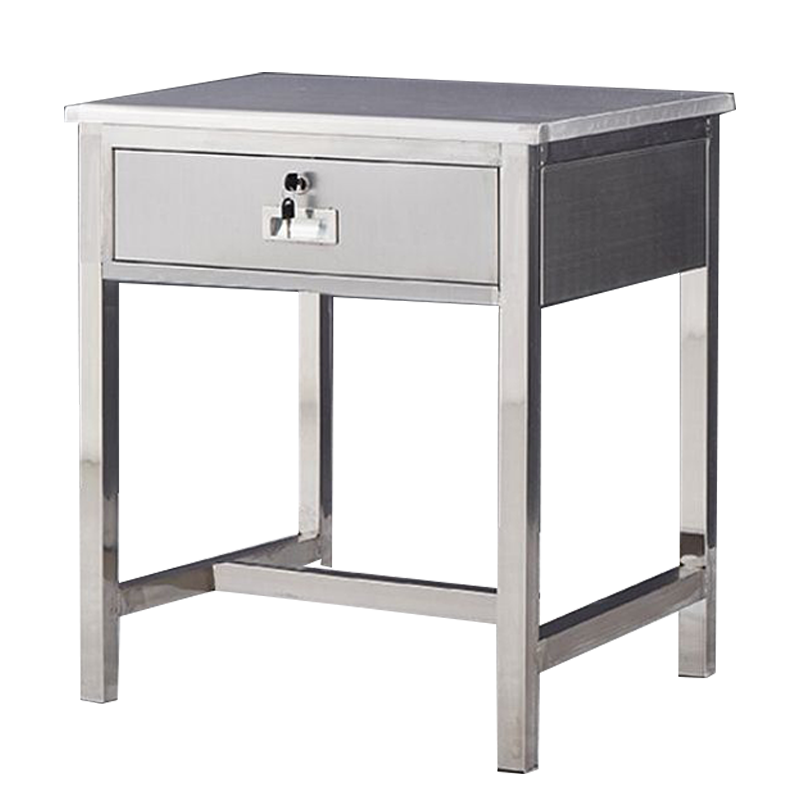 筑亮 不锈钢办公桌 60*60*75cm单抽 张