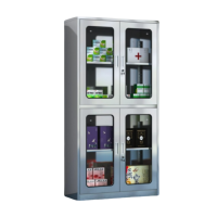 抚樽不锈钢西药柜上下玻