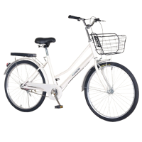 自行车女款成人轻便普通代步通勤复古女士青少年初大学生男士单车