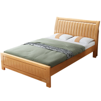 筑亮 实木床 1.5m榉木色+床垫 套