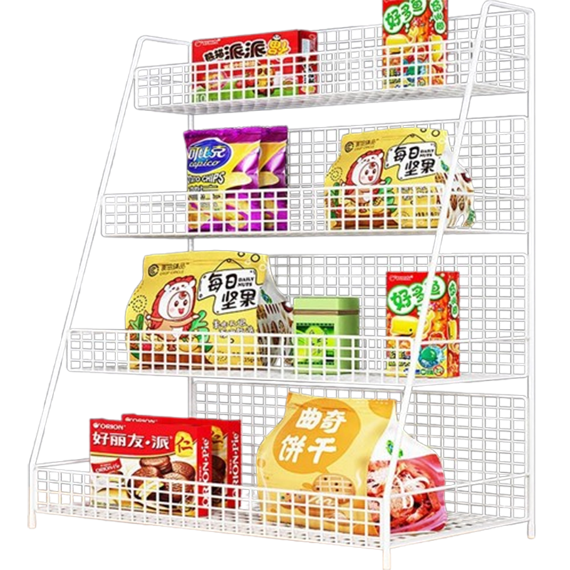 如华福禄收银台置物架超市便利店小货架桌面前零食口香糖槟榔展示收纳架子