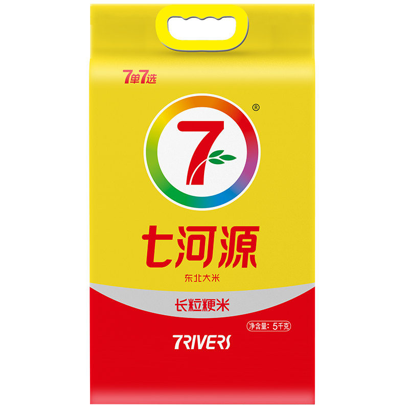 七河源 长粒粳米5kg 当季新米 东北大米 长粒香米