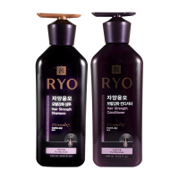 RYO紫吕滋盈韧发密集强韧洗发水护发乳清洁保湿控油防断发舒缓芳香洗发露洗头膏护发素洗护套装400ml+400ml