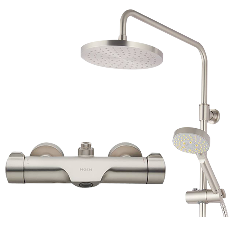 摩恩(MOEN)防指纹恒温花洒淋浴花洒套装家用淋雨套装沐浴花洒套装 防指纹花洒套装