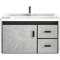 古达太空铝岩板浴室柜组合卫生间洗手盆一体盆陶瓷洗脸盆池洗漱台