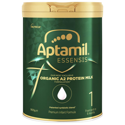澳洲发/3罐装-爱他美(aptamil)绿色奇迹有机A2蛋白配方奶粉1段900g/罐装 进口婴幼儿一段奶粉 0-6个月