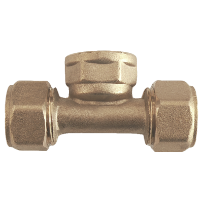 云型巨 铝塑管内丝三通 铝塑管水管接头太阳能暖气片配件 25*1/2(4分)个