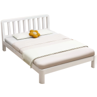 班龙单人床120*200cm+床垫白色套