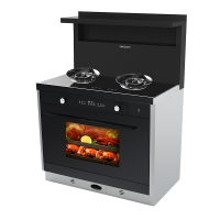 [新品]美大MEIDA蒸烤一体集成灶X70-ZK 侧吸下排 5.0kW猛火 智能变频 自清洁钢化玻璃面板 烟灶套装天然气